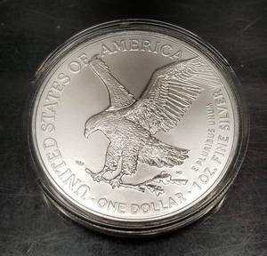 2022 AMERICAN SILVER EAGLE 1 TROY OZ .999 FINE SILVER IN AIRTITE
