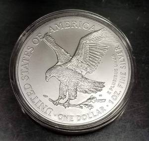 2022 AMERICAN SILVER EAGLE 1 TROY OZ .999 FINE SILVER IN AIRTITE