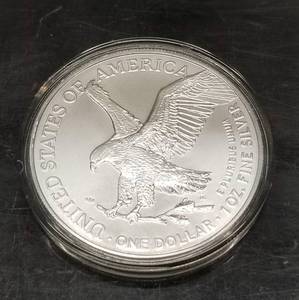 2022 AMERICAN SILVER EAGLE 1 TROY OZ .999 FINE SILVER IN AIRTITE