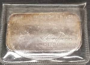 1 TROY OZ .999 FINE SILVER BAR VINTAGE SILVERTOWNE SEALED