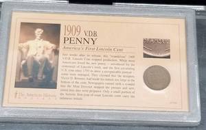 1909-VDB US WHEAT CENT IN PLASTIC