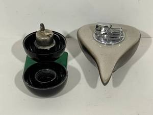 Mid Century Atomic Table Top Lighter & 8 Ball Lighter