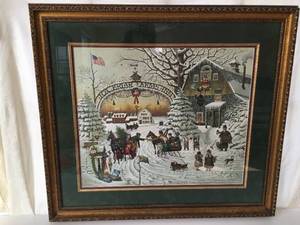 Signed Christmas Greeting By Charles Wysocki