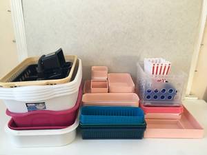 Multiple Organization Storage Bins lot