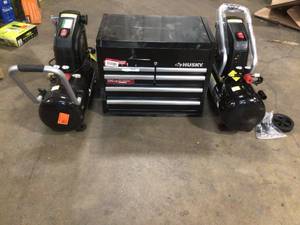 Lot of Husky Power Tools and Hardware  Customer Returns See Pictures