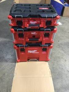 PACKOUT 22 in. Modular Tool Box Storage System by Milwaukee Customer Returns See Pictures