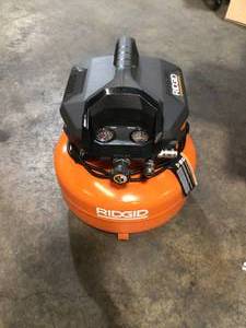 6 Gal. Portable Electric Pancake Air Compressor by RIDGID Customer Returns See Pictures