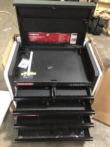 26 in. 5-Drawer Top Tool Chest in Textured Black by Husky  Customer Returns See Pictures