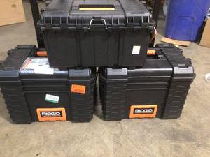 Lot of Assorted Ridgid mobile Tool Boxes Customer Returns See Pictures