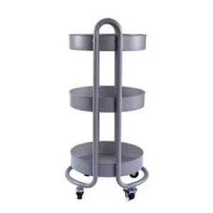 lot 15 image: Round Metal Utility Cart - Made By Design