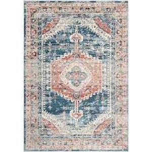 lot 58 image: StyleWell Harley Barbed Mast Medallion Blue 12 ft. x 14 ft. Area Rug