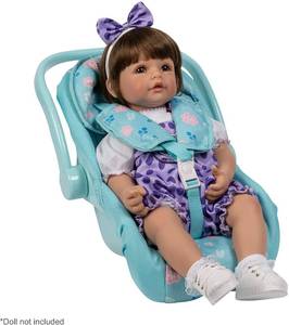 lot 119 image: Adora Baby Doll Car Seat Carrier - Flower Power