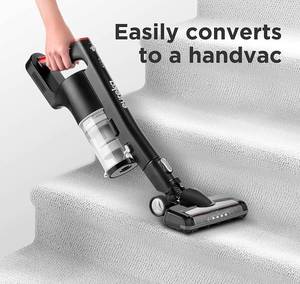 lot 44 image: Eureka Lightweight Cordless 2 in 1 Stick Vacuum, Red