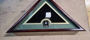 lot 85 image: Allied Frame US Army Interment American Burial Flag Display Case