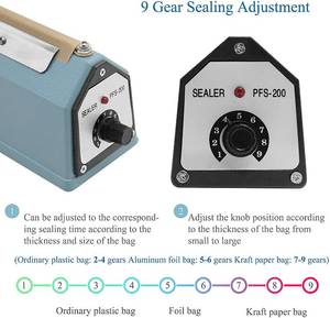 lot 10 image: Hanchen Impulse Bag Sealer 200mm8Inch Heat Sealing Machine