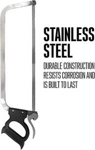 lot 55 image: Weston 22 Butcher Meat and Bone Saw with Stainless Steel Serrated Blade & Quick Release Handle