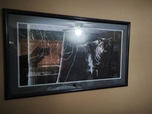 lot 23 image: Framed Moonlight Shadow Print by E. Molnar