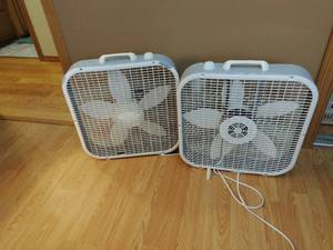 lot 29 image: Pair of Box Fans