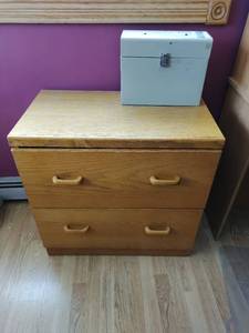 lot 40 image: Filing Cabinet & Metal Box