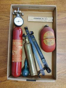 lot 113 image: Collection of Vintage Fire Extinguishers