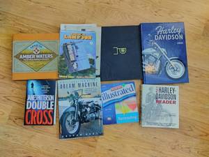 lot 120 image: Collection of Books, Painting Supplies, and Cribbage Board