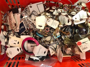 Basket of tangled Jewelry