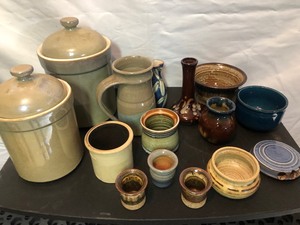Pottery vases containers