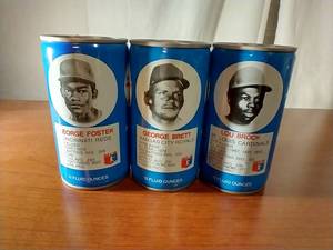 3 Vintage RC Cola Cans With Baseball Greats