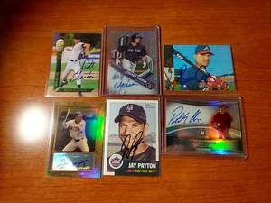 6 Autographed Baseball Cards