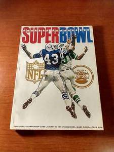 Original 1969 Super Bowl III Program - JetsColts