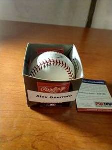 Signed Alex Guerrero Baseball - OMLB WCOA