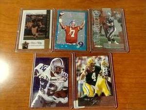 5 Football Cards - All Superstars & One Numbered