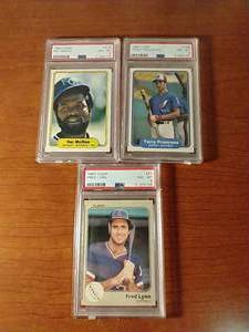 3 Graded Vintage Fleer Star Cards - All PSA8