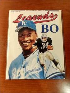 Vintage Bo Jackson Sports Magazine - Signed By Cover Artist