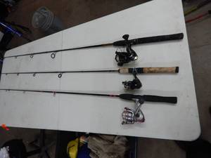 lot 30 image: 3-Shakespeare Rod & Reel Combos