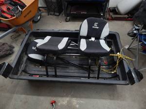 lot 39 image: Ice Fishing Sled With Assorted Parts 36x60