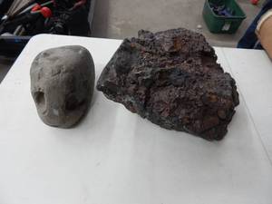 lot 50 image: 2-Large Cool Rocks (One Is A Magnet)