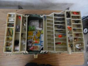 lot 15 image: Plano Tackle box With Assorted Tackle