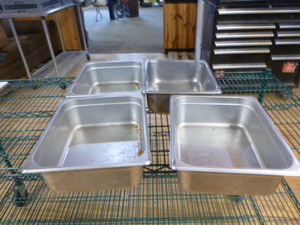lot 37 image: 4 Steam Table Pans