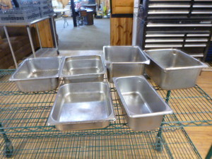 lot 38 image: 6 Steam Table Pans