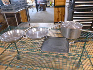 lot 46 image: Stainless Steel Pans