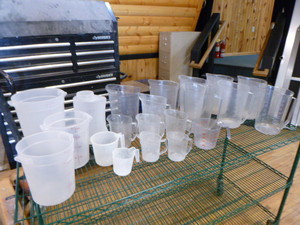 lot 56 image: Lot of Measuring Pitchers