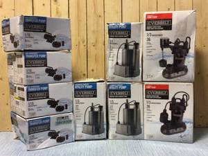 MIX LOT OF EVERBILT UTILITY PUMP Customer Returns See Pictures