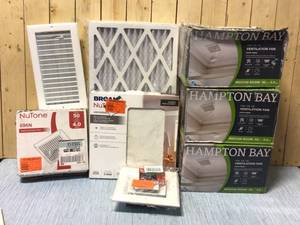 Hampton Bay 80 CFM Heavy-Duty Ceiling Mount Bathroom Exhaust Fan PLUS MISC Customer Returns See Pictures