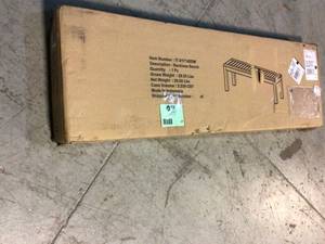 Backless 60 in. Oak Wood Outdoor Bench Customer Returns See Pictures