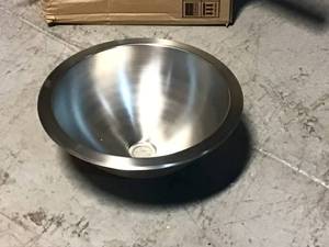 Houzer  17-34 Inch Topmount Lavatory Oval Sink -Customer Returns See Pictures