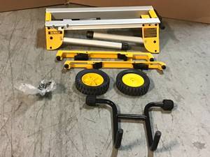 DEWALT 33 lbs. Heavy Duty Rolling Table Saw Stand with Quick-Connect Stand Brackets with 200lbs. Capacity Customer Returns See Pictures