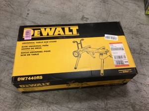 33 lbs. Heavy Duty Rolling Table Saw Stand with Quick-Connect Stand Brackets with 200lbs. Capacity by DEWALT Customer Returns See Pictures