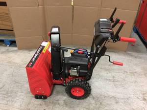 24 in. 2-Stage Electric Start Gas Snow Blower with LED Light by PowerSmart Customer Returns See Pictures