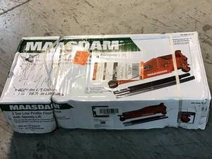 Maasdam 3-Ton Low Profile Floor Jack with Quick Lift in Orange Customer Returns See Pictures